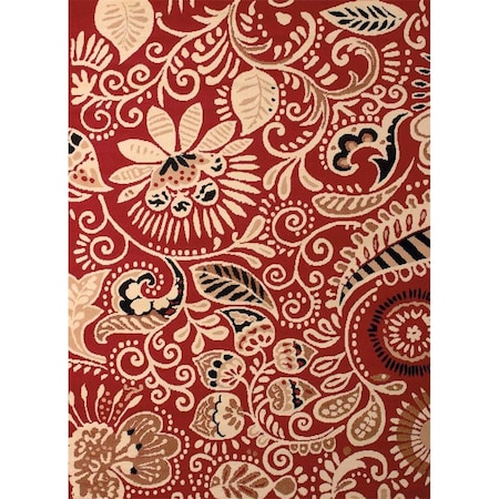 Rlm Distribution 7 ft. 10 in. x 10 ft. 6 in. Dallas Bandanna Oversize Rug, Red HO1606494